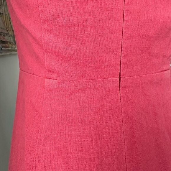 Vintage Ann Taylor Loft Petites Red Sleeveless Halter A-Line Dress size 0P - Picture 4 of 12